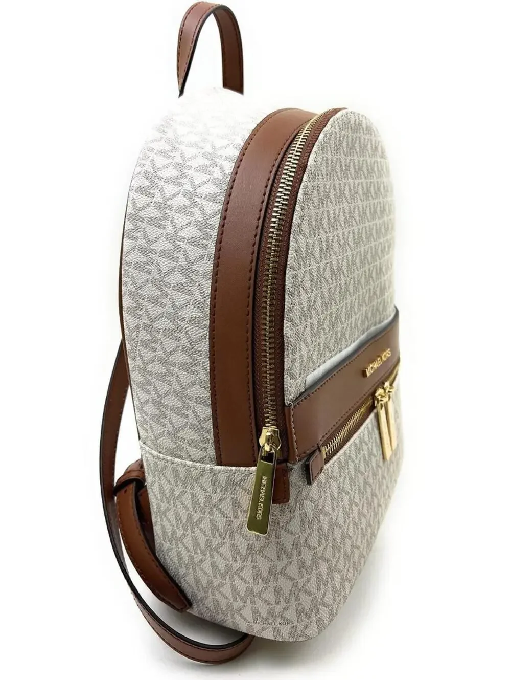 Michael Kors Kenly Medium Backpack  Signature Vanilla Bag MSRP: $368 NWT - Picture 4 of 5